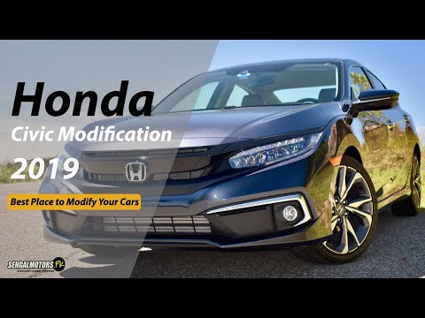honda-civic-modification-2020-|-fog-lamps-|-floot-mats-|-led-sill-plates-|-cobra-style-spoiler