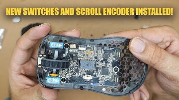Glorious Model O Huano Switches and TTC Gold Scroll Encoder Replacement Mouse (Repair Service India)