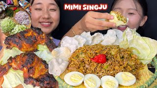 MIMI SINGJU, EGGS, BAKED CHICKEN || FAVOURITE COMBO || NORTHEAST MUKBANG