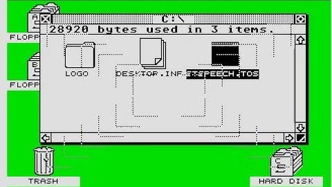 OCR - Demonstracja programu stspeech.tos - Atari ST