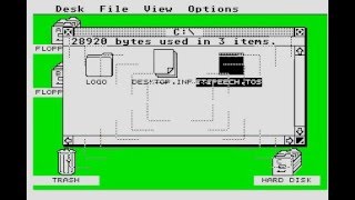OCR - Demonstracja programu stspeech.tos - Atari ST