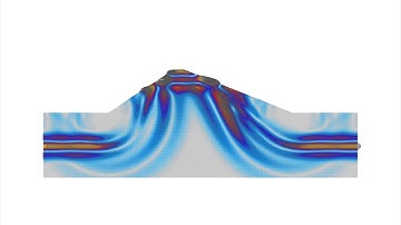 Plane SV Wave in a Dam-Type Topography