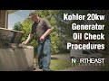 Kohler 20kw generator oil check procedures