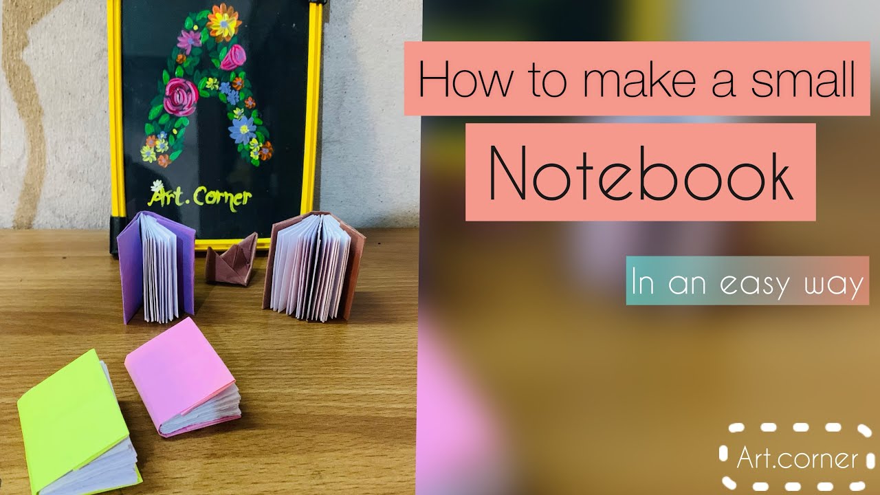 Art&craft notebook in an easy way #art #artcraft - YouTube