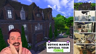 I Built a Massive Gothic Manor in The Sims 4… FINAL TOUR 👀🖤