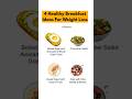 4 healthy breakfast for weight loss #superfoods #healthydiet #shorts #shortvideo #weightloss