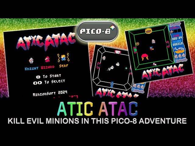 Atic Atac - retro greatness from MinionSoft on the Pico-8 with