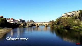 Ponte medieval da cidade Barcelos - Drone Parrot Anafi1080p 30fps