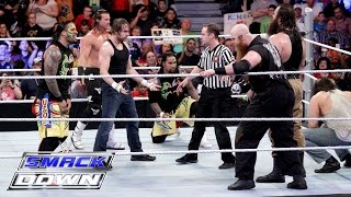 Dean Ambrose, The Usos & Dolph Ziggler vs. The Wyatt Family: SmackDown, 10. März 2016