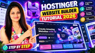 Hostinger Website Builder Tutorial 2026 | How to Make a Website with Hostinger Ai Builder