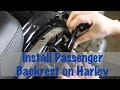 Install Detachable Passenger Backrest & Docking Kit on Harley Road King
