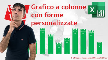 EXCEL - GRAFICI COMPLESSI: 👑Come personalizzare la forma del grafico a colonne - guida passo a passo