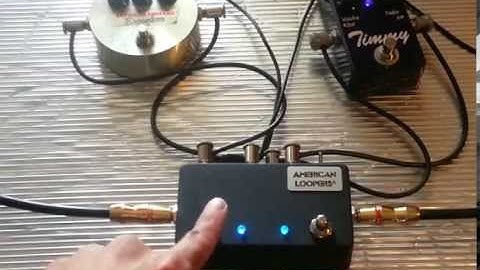Reverse Loop Order Switch on a 2CH Click-Less True Bypass Switcher Looper - American Loopers