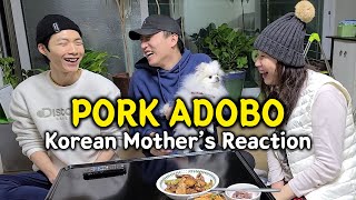 Cooking PORK ADOBO for my Korean Mother