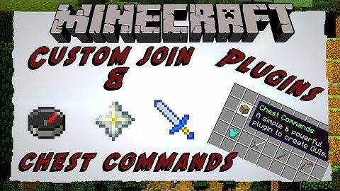 CUSTOMJOINITEM & CHESTCOMMAND PLUGIN || tutorial [Dutch,Nederlands]