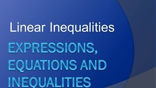 Year 9 Linear Inequalities