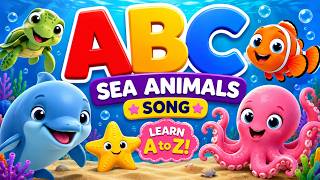 ABC Sea Animals Song | Clay Animation Ocean Animals | Nursery Rhymes For Kids &amp; Toddlers