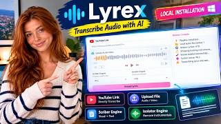 Lyrex: Transcribe Audio & Extract Lyrics with AI! 🎵 FREE Local Installation