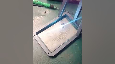 #Phezer PL5-Pro handheld laser marking machine carving on metal surface