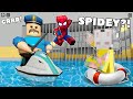 WATER BARRY'S PRISON RUN Mala SPIDERMAN na Pagtakas sa ROBLOX
