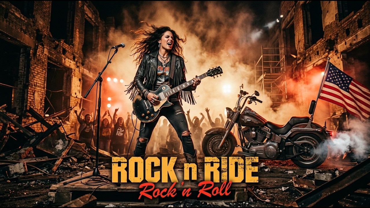 Best Music Rock N Roll 🎸 Rock N Ride 🔥 Thunder Riders | Across the USA Roads
