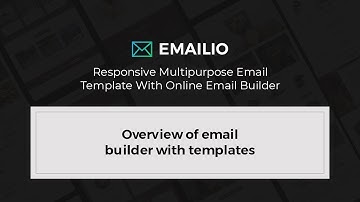 Emailio – Overview of email builder with templates