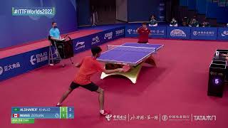 Highlights | Khalid Alshareif (KSA) vs Wang Zexuan (CAN) | MT Grps | #ITTFWorlds2022