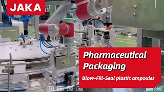 Pharmaceutical Packaging: Cobot in BFS Ampoule Boxing