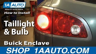 How to Replace Tail Light 08-12 Buick Enclave