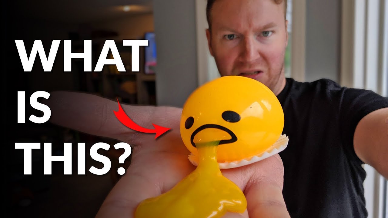 A Puking Egg Yolk Ball Stress Reliever? 