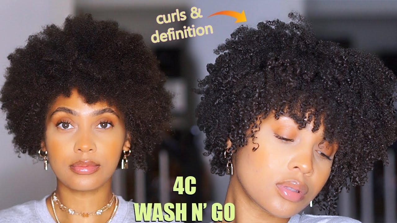 This Wash N Go Went Crazy 4c Hair Definition Wash N Go On Type 4 Hair Youtube