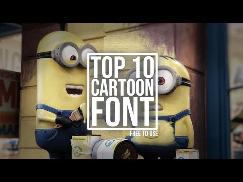 Top 10 cartoon font || Font pack