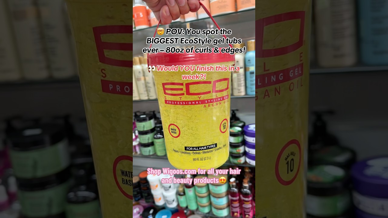 EcoStyle Gel 80oz 😱 The BIGGEST Tub Ever! | Would You Finish This in a Week? | Wigoos