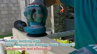 Lithium-Ion random orbit sander