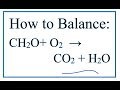 Balancing Chemical Equations and Reactions
