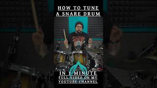 How To Tune A Snare Drum #shorts