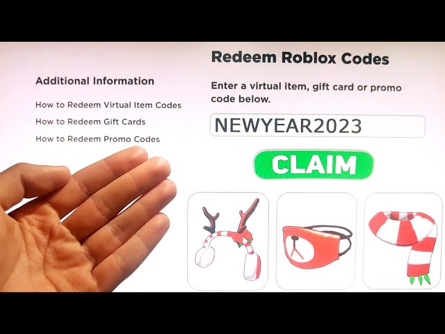 2023 *ALL 5 NEW* ROBLOX PROMO CODES All Free ROBUX Items in APRIL + EVENT
