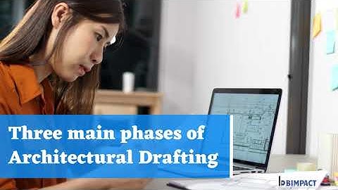 What are the three main phases of Architectural drafting?