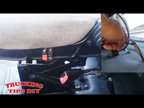 How to remove and replace semi truck seats Freightliner volvo kentworth ect.