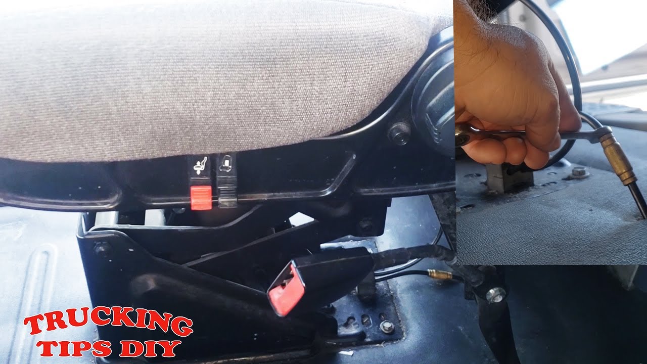 How to remove and replace semi truck seats Freightliner volvo