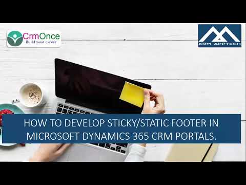 How to Develop Sticky/Static Footer in Dynamics 365 CRM Portals