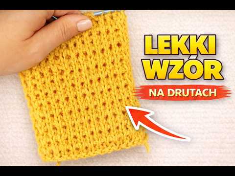 Łatwy wzór na drutach | Ścieg który wygląda trudno | Knitting pattern