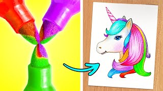 Kreative Kunst-Tricks & Diy-Ideen || Lustige & Farbenfrohe Mal-Challenges Auf 123 Go Like!