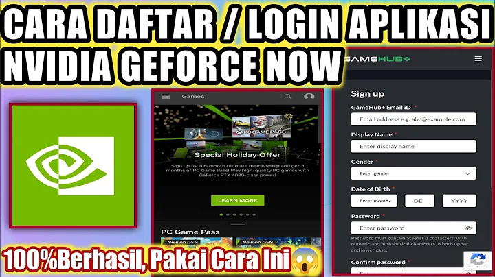 Nvidia Geforce Now: 빠른 가입 및 로그인 방법!