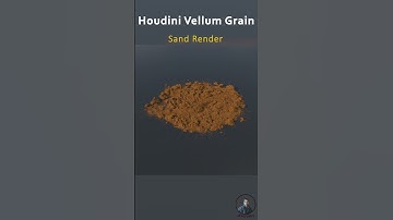 Houdini Vellum Grain Render | Houdini Sand and Snow Render