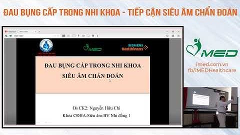 Chương trình đào tạo: "Đau bụng cấp trong nhi khoa - Tiếp cận siêu âm chẩn đoán"
