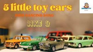 Five little cars | dancing song | kids rhyme | fun video for kids | learning