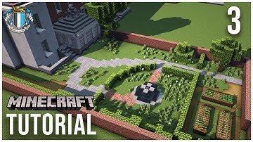 Minecraft House Tutorial - Large Victorian House - Part 3  The Garden
