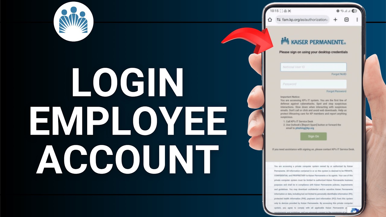Kp Elearning Log In How to Login Into Kaiser Permanente Employee Account - YouTube