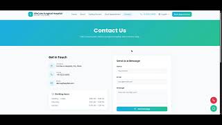 Modern Hospital Website with Online Appointment Booking | Healthcare Web Solution Demo